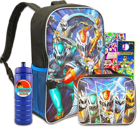 power rangers backpack and lunchbox